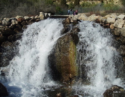 The spectacular waterfall at the source of the River Guaro