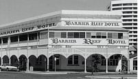 The Barrier Reef Hotel - a remninder of the old town - harking back to the good old days on the Barbary Coast