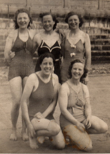 Bottom right: Sarah Ashbrook.  Top middle: Agnes Ashbrook.  (The others are unknown.)  Photo courtesy of Carol Sanderson.