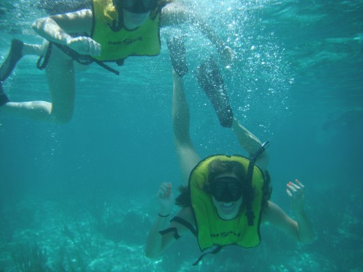 underwater, snorkeling fun