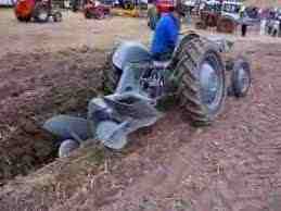A Fergie ploughing showing system