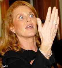 Sarah Ferguson.  That's a hand...get me a foot, a foot...with toes on!