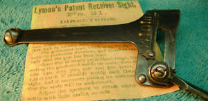 Lyman vintage # 21 sight for the Winchester Rifle