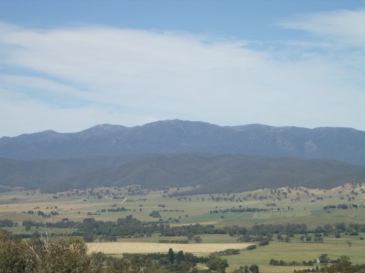 Benign, far off mountains