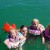 My girls swimming in the lake