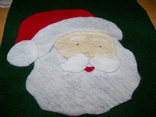 assembling santa face