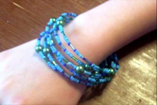 Memory wire provides a lot of great bracelet ideas. 