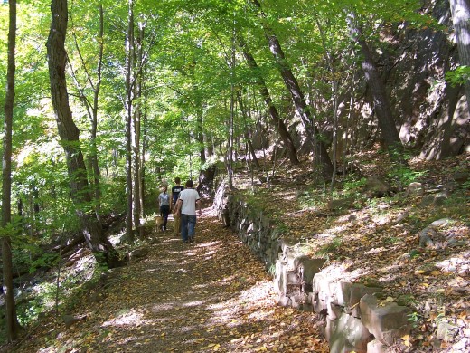 Wall Built by the Civilian Conservation Corps in the 1930s