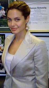 Photo Credit: official U.S. Government photo in the Public Domain.  Photo courtesy of WikiPedia.org ( http://en.wikipedia.org/wiki/File:Angelina_jolie_lugar.jpg )