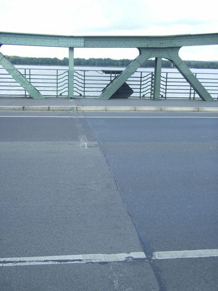 Glienicke Bridge Where Powers-Abel and other Cold War Spy Swaps took place.  Public Domain Photo taken by Dr Torsten Henning and published on WikiPedia.org at http://en.wikipedia.org/wiki/Glienicke_Bridge