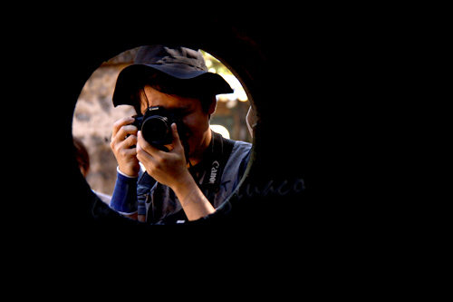 Circular frame. Don't you wonder what created this circular frame? Why is it all dark?
