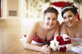 The maid/matron of honor is the bride's best friend and/or closest relative. 