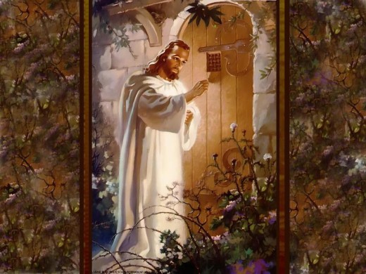Jesus stands at the door knocking, what we do and how we respond determines if we inherit the Kingdom of God, or the pit of hell.