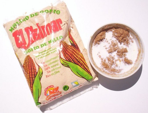 Gofio with milk by Pamela Heywood.