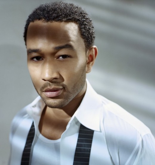 John Legend naturally curly hairstyle
