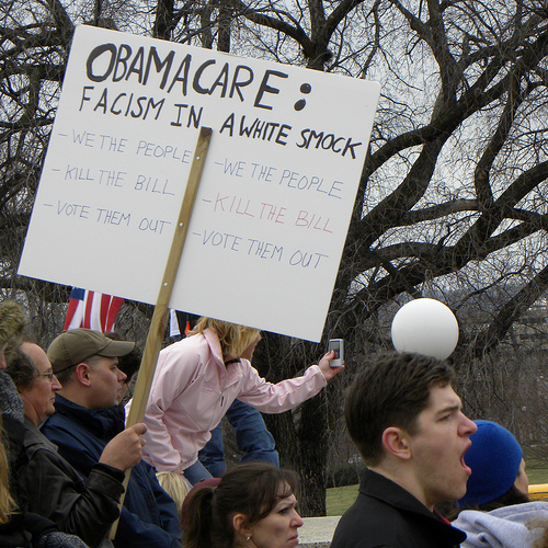 Here we go again. Right wing rantings. Obama Care? This is a new one to me. I know Obama Cares. Maybe I got this one wrong. The best sign I have saw yet. "Obama Cares" Way to go nice sign.