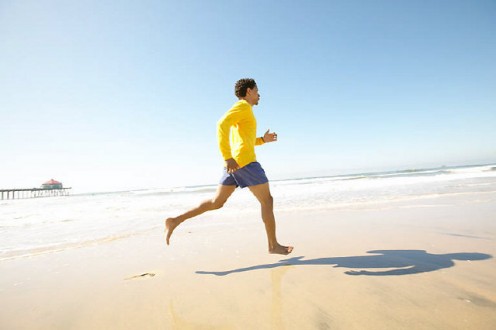 Running is a great way to keep your body healthy and fit. 