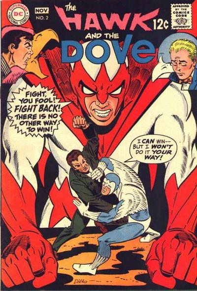 Hawk and Dove by Steve Ditko for DC Comics
