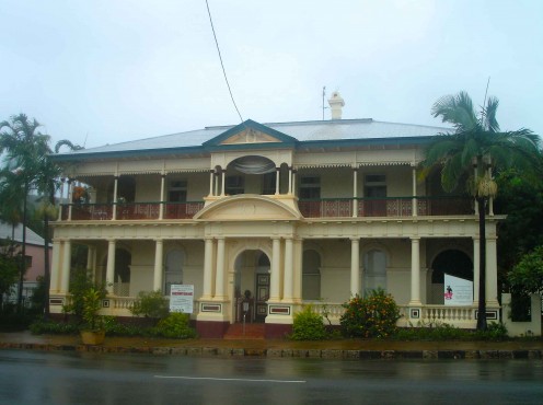 Grand old buildings signify a once important town.