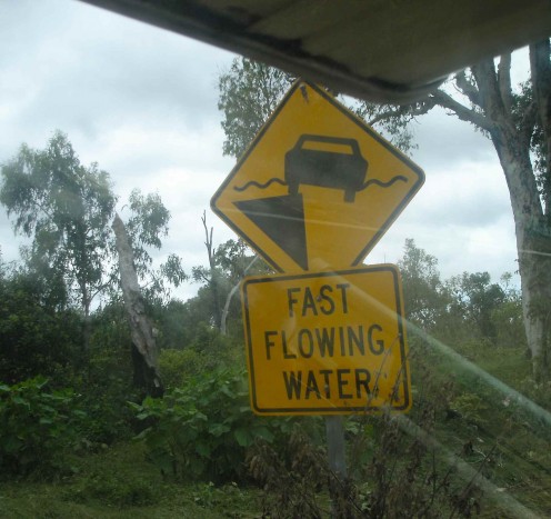 Typical warning sign