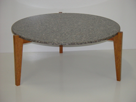Round marble coffee table