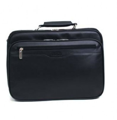 A Kenneth Cole Checkpoint Friendly Laptop Bag (Black Leather)