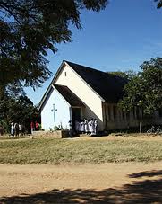 One of the oldest church buildings in Kalomo - it is/was Anglican. The  school where our congregation used to meet is immediately behind this building.