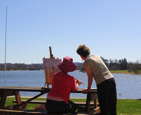 Painting by Videix Lake