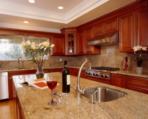 Clean your granite countertop periodically to keep it looking like new.
