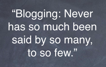 The sad truth for most bloggers