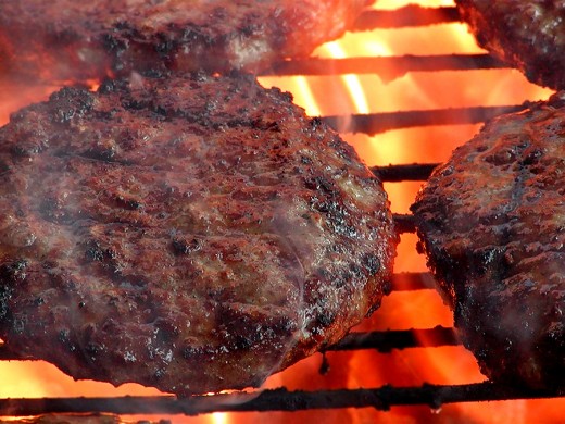 Burgers grilled to perfection.