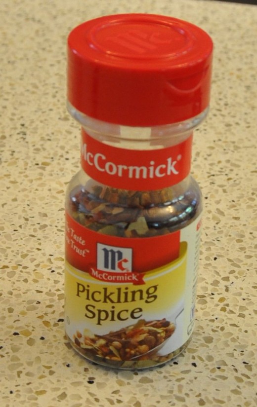 Quick and easy if you use "pickling spice."  The coriander seeds in this are especially yummy to crunch.  The allspice, not so much, according to my son.