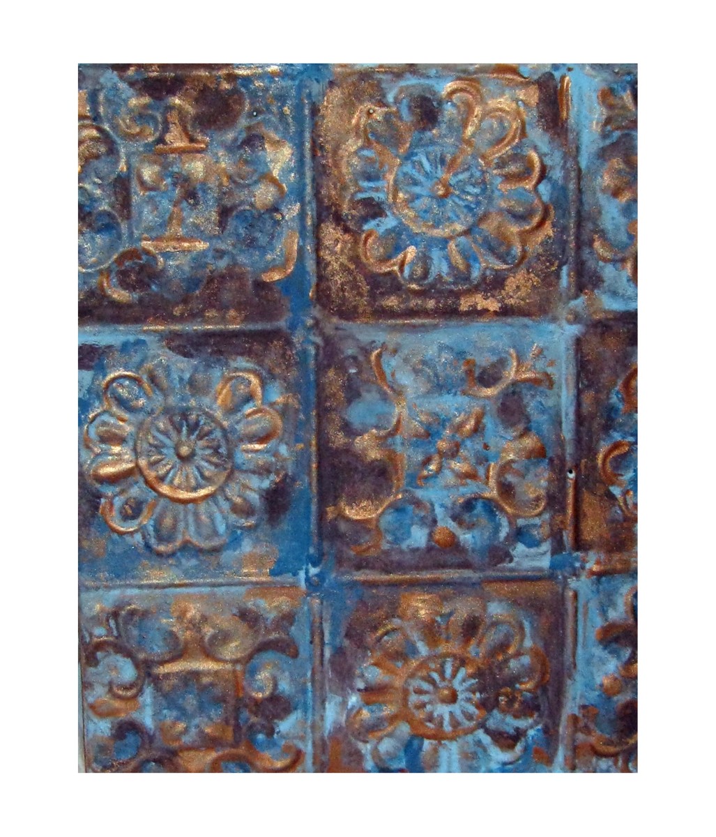 Create A Wall Hanging With Antique Ceiling Tin Feltmagnet