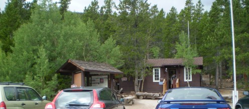 Longs Peak Ranger Station. The beginning and end of the long climb. 