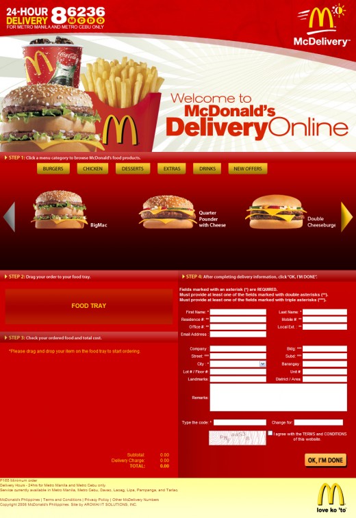 McDonald's Online Delivery Philippines