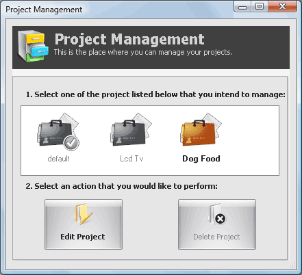 Easy project management.