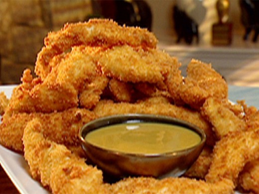 Serve your chicken tenders with honey mustard. 