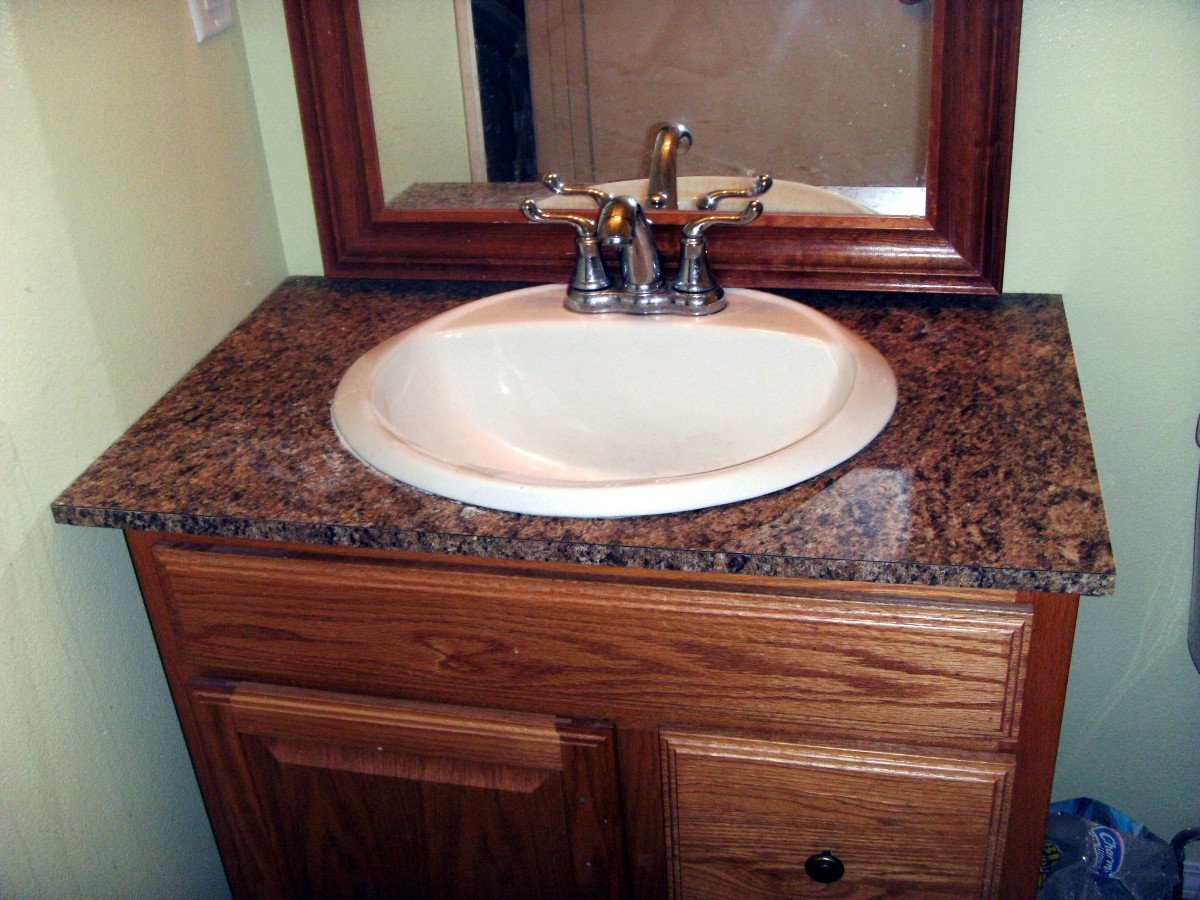 How To Install Laminate Formica For A Bathroom Vanity Countertop