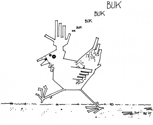 Hand Hen Walking, rickzimmerman 2010