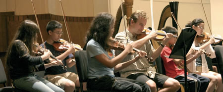 Students at the Manhattan School of Music