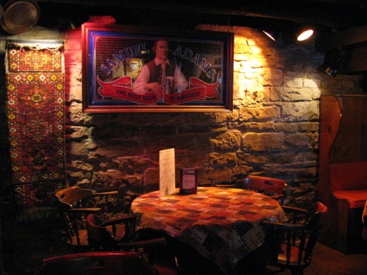 You can see a faint blue fog near the chair and the wall.  