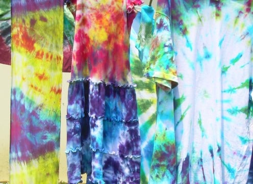 Clothes tie-dyed by Seafarer Mama for her family 