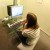 girl using computer - 