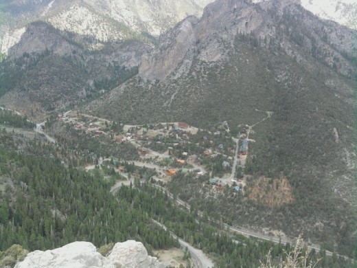 View from Cathedral Rock, Mount Charleston in Las Vegas. 