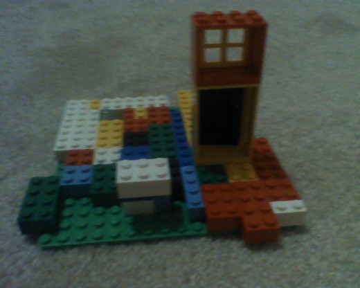 Lego house with yard