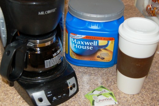 For some reason this morning I felt compelled to drink a cup of coffee.  Since I've only drank 2 cups of coffee ever in my life, this seems strange to me, but I really enjoyed it.  I just may drink more tomorrow.