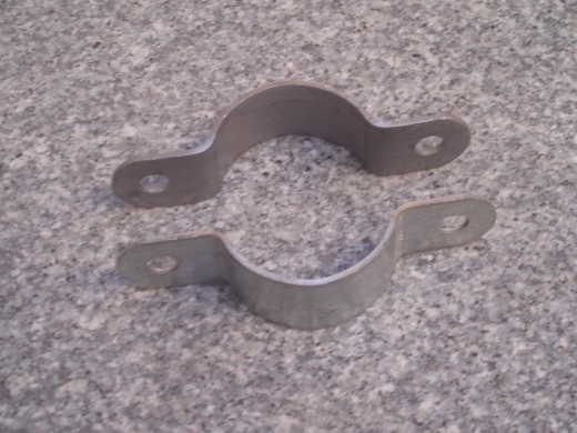 Centre bracket, 2 pieces