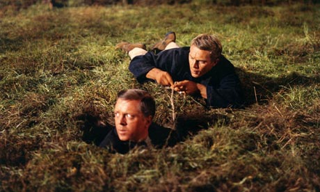 Sir Richard Attenborough and Steve McQueen in The Great Escape