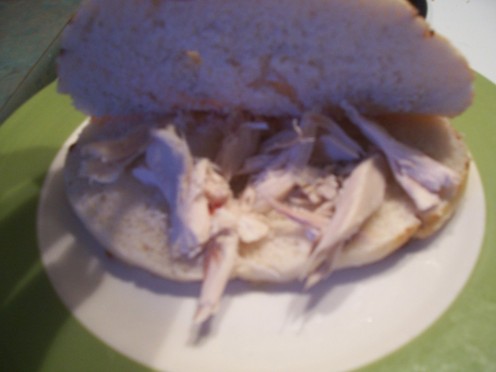 Add the chicken pieces...