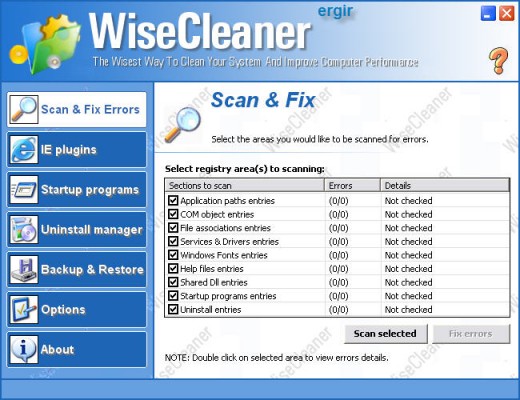 Wise Registry Cleaner v3